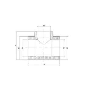 Тройник PPR Thermo Alliance 40х32х40 №2