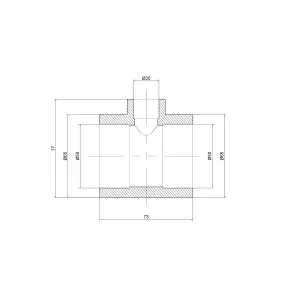 Тройник PPR Thermo Alliance 50х20х50 №2