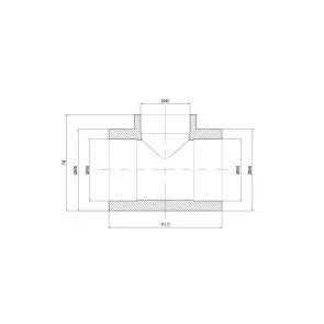 Трійник PPR Thermo Alliance 50х40х50 №3