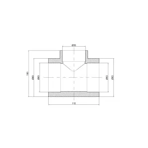 Тройник PPR Thermo Alliance 63х50х63 №2