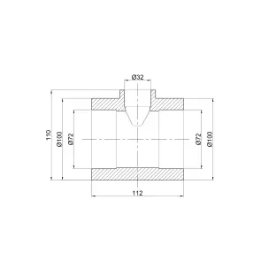Тройник PPR Thermo Alliance 75х32х75 №2
