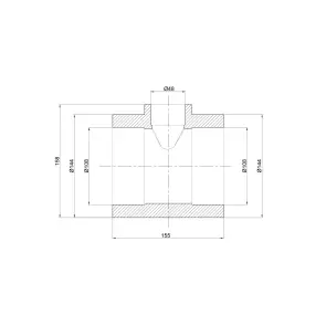 Трійник PPR Thermo Alliance 110х50х110 №3
