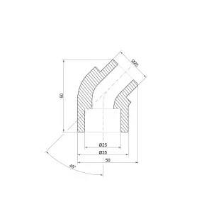 Уголок PPR Thermo Alliance 25, 45° №2