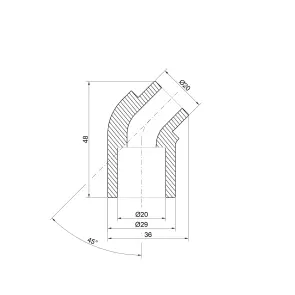 Кутик PPR Thermo Alliance 20, 45° №2