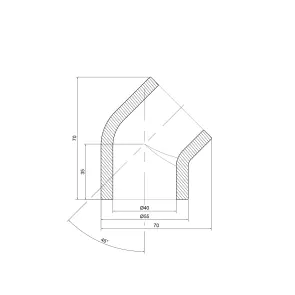Кутик PPR Thermo Alliance 40, 45° №2