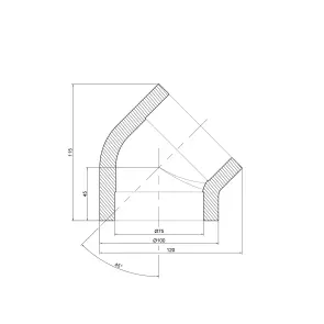 Кутик PPR Thermo Alliance 75, 45° №2
