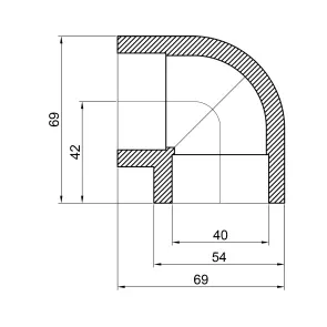 Уголок PPR Thermo Alliance 40, 90° №3