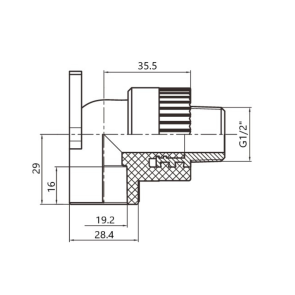 Уголок PPR Thermo Alliance настенный 20х1/2" ВР №2