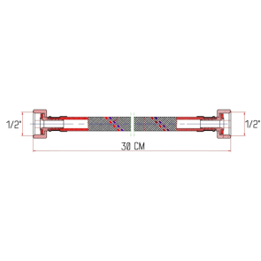 Гибкая подводка для воды Thermo Alliance Forte ВВ 30 см SF381W30 №2