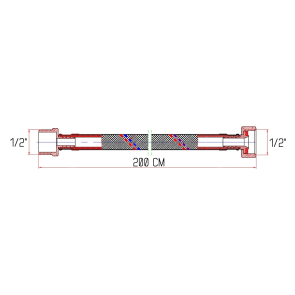 Гибкая подводка для воды Thermo Alliance Forte ВЗ 200 см SF382W200 №2