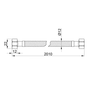 Гибкая подводка для воды Thermo Alliance Standart 200 см ГГ SD397W200 №2