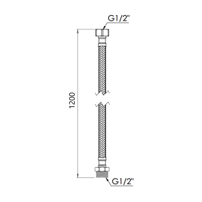 Гибкая подводка для воды Thermo Alliance Forte ВЗ 120 см SF392W120 №4