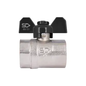 Кран кульовий Thermo Alliance Base 1" ВР для води (метелик) SD602W25 №7