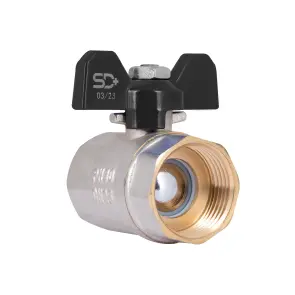 Кран кульовий Thermo Alliance Base 1" ВР для води (метелик) SD602W25 №8