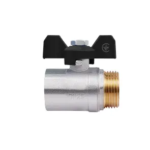 Кран кульовий Thermo Alliance Base 1" ВЗ для води (метелик) SD607W25 №4