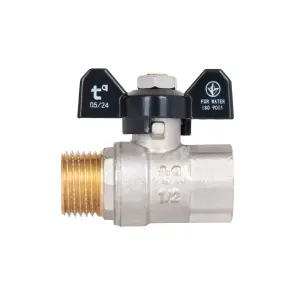 Кран кульовий Thermo Alliance Base 1/2" ВЗ для води (метелик) SD607W15 №4