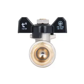 Кран кульовий Thermo Alliance Base 1/2" ВЗ для води (метелик) SD607W15 №12