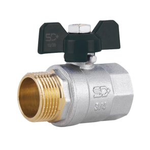 Кран кульовий Thermo Alliance Base 3/4" ВЗ для води (метелик) SD607W20 №1