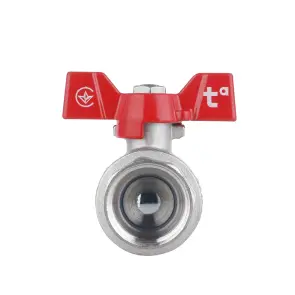 Кран кульовий Thermo Alliance Forte 1" ВР для води (метелик) SF602W25 №7