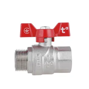 Кран шаровой Thermo Alliance Forte 1" ВЗ для воды (бабочка) SF607W25 №5