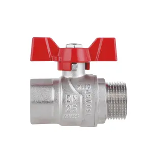 Кран шаровой Thermo Alliance Forte 1" ВЗ для воды (бабочка) SF607W25 №6