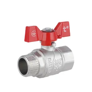 Кран шаровой Thermo Alliance Forte 3/4" ВЗ для воды (бабочка) SF607W20 №1