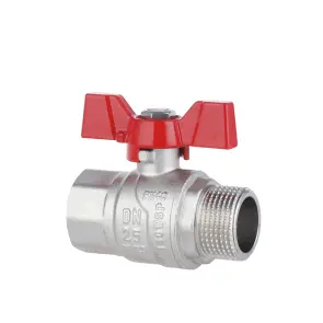 Кран шаровой Thermo Alliance Forte 1" ВЗ для воды (бабочка) SF607W25 №11
