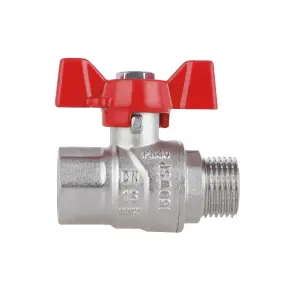 Кран шаровой Thermo Alliance Forte 1/2" ВЗ для воды (бабочка) SF607W15 №5