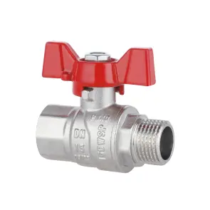 Кран шаровой Thermo Alliance Forte 1/2" ВЗ для воды (бабочка) SF607W15 №11