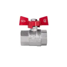 Кран шаровой Thermo Alliance Standart 1" ВР для воды (бабочка) SD602NW25PN40