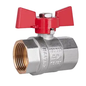 Кран шаровой Thermo Alliance Standart 1" ВР для воды (бабочка) SD602NW25PN40 №4