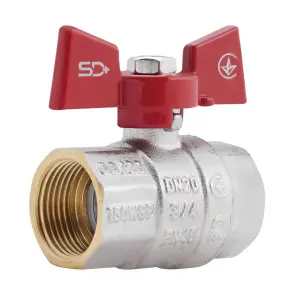Кран шаровой Thermo Alliance Standart 3/4" ВР для воды (бабочка) SD602NW20PN40 №6
