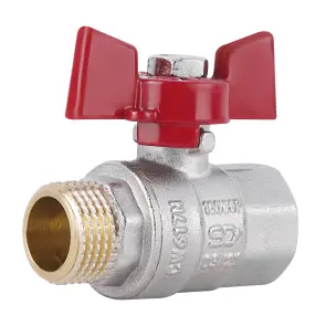 Кран кульовий Thermo Alliance Standart 1/2" ВЗ для води (метелик) SD607NW15PN40 №2