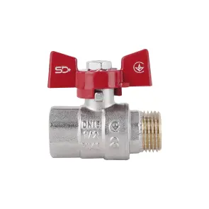 Кран кульовий Thermo Alliance Standart 1/2" ВЗ для води (метелик) SD607NW15PN40 №3