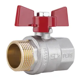 Кран кульовий Thermo Alliance Standart 1" ВЗ для води (метелик) SD607NW25PN40 №3