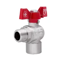 Кран шаровой Thermo Alliance Forte 1/2" ВЗ для воды угловой (бабочка) SF267W15