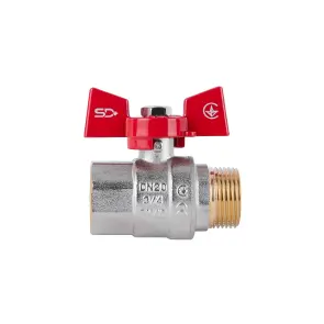 Кран кульовий Thermo Alliance Standart 3/4" ВЗ для води (метелик) SD607NW20PN40 №6