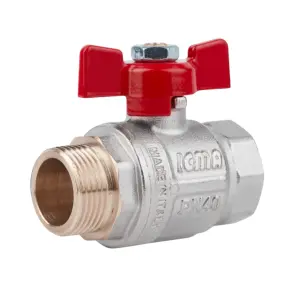 Кран кульовий Icma 3/4" прямий №351 №1