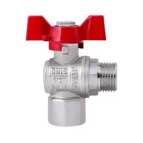 Кран кульовий Thermo Alliance Forte 1/2" ВЗ для води угловой (метелик) SF267W15 №6