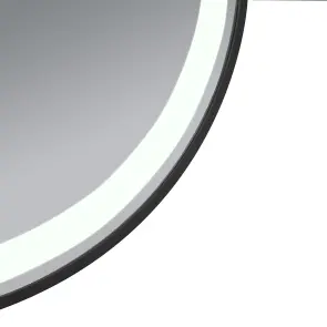 Зеркало Qtap Gemini 800х700 с LED-подсветкой Touch, с антизапотеванием, с димером, рег. темп. цвета (3000-6500K) Reverse QT2578R8072B №11