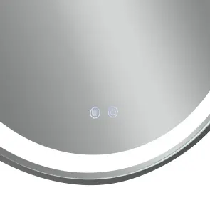 Зеркало Qtap Gemini 800х700 с LED-подсветкой Touch, с антизапотеванием, с димером, рег. темп. цвета (3000-6500K) Reverse QT2578R8072B №24