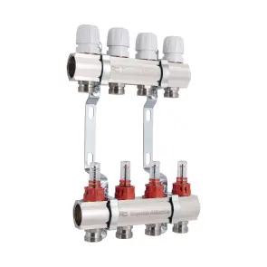Колектор з витратомірами Thermo Alliance Standart 1" 4 виходи SD235W4 №6