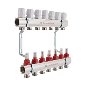 Коллектор с расходомерами Thermo Alliance Standart 1" 7 выходов SD235W7 №2
