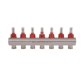 Коллектор с расходомерами Thermo Alliance Standart 1" 7 выходов SD235W7 №5