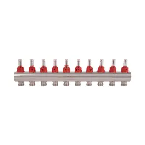 Коллектор с расходомерами Thermo Alliance Standart 1" 10 выходов SD235W10 №3