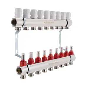 Колектор з витратомірами Thermo Alliance Standart 1" 9 виходів SD235W9 №9