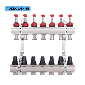 Колектор з витратомірами Thermo Alliance Forte 1" 7 виходів SF001W7 №1