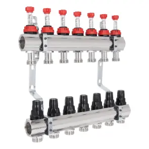 Колектор з витратомірами Thermo Alliance Forte 1" 7 виходів SF001W7 №3