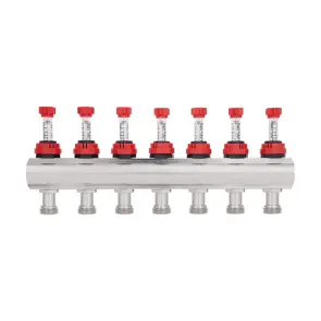Колектор з витратомірами Thermo Alliance Forte 1" 7 виходів SF001W7 №5
