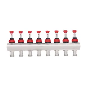 Колектор з витратомірами Thermo Alliance Forte 1" 8 виходів SF001W8 №3